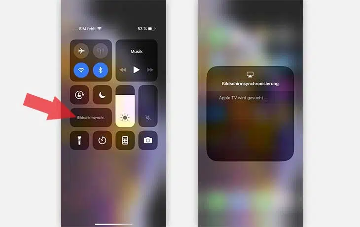 AirPlay aktivieren auf dem iPhone X