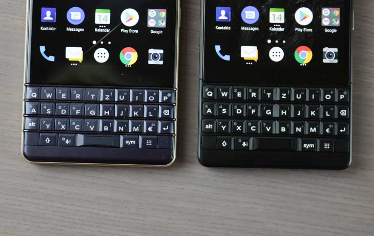 Blackberry Key2 und Key2 LE Tastsatur