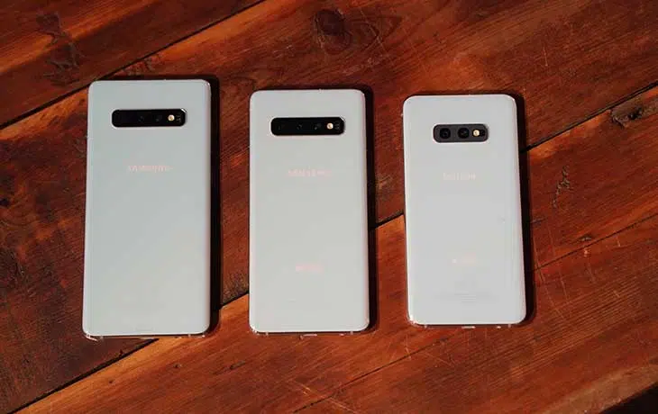 Galaxy S10 Smartphones Rückseite