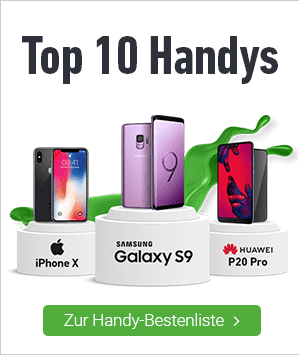 Handy-Bestenliste. Top 10 Handys Banner