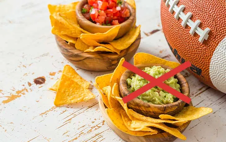 Guacamole zum Super Bowl