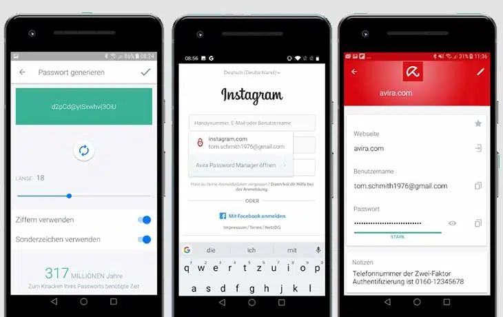 Passwort Manager Avira