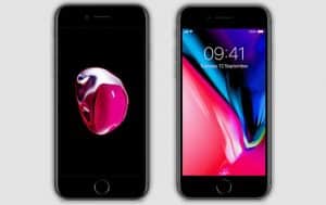 Apple-Verkaufsstopp: Produktbild iPhone 7 und iPhone 8