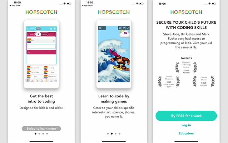 3 beste Apps: Hopscotch