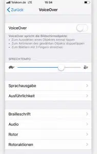 Handys für Blinde und Sehbehinderte: iOS