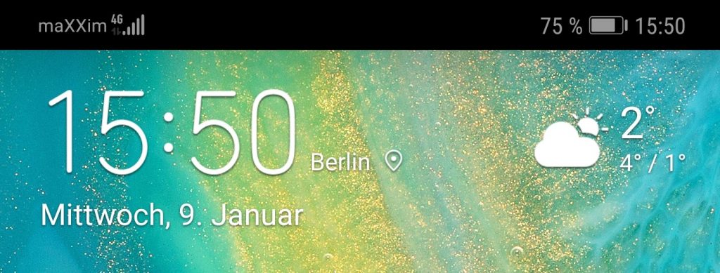 screenshot Statusleiste