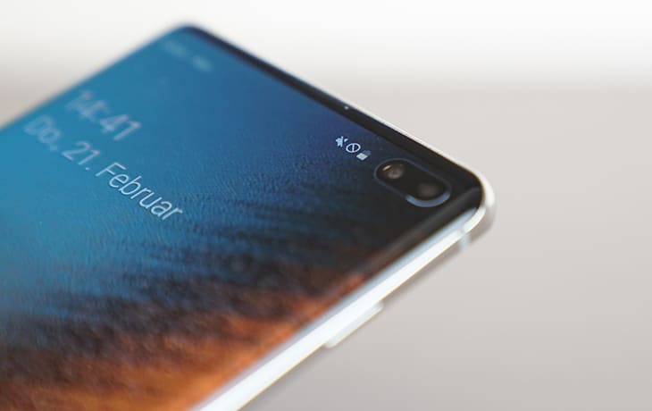 Samsung Galaxy S10 Plus vs. Galaxy S9 Plus: Fingerabdrucksensor